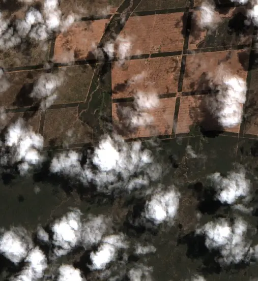 Después — Municipio de Joaquín V. González (Sentinel-2, 2026-10-13)