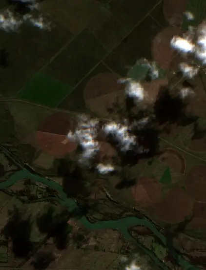Before — Cuartel II (Sentinel-2, 2026-08-08)
