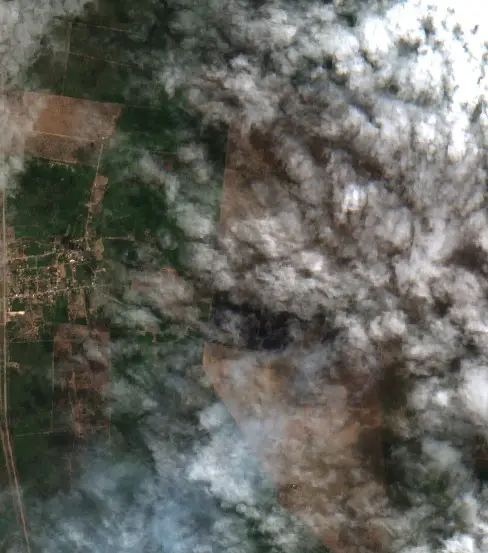 Después — Municipio de Icaño (Sentinel-2, 2026-10-05)