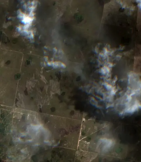 After — Municipio de Ambrosetti (Sentinel-2, 2026-09-22)