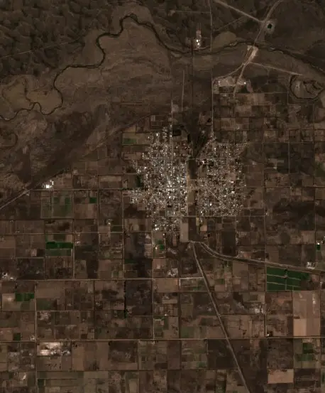 After — Distrito Monte Comán (Sentinel-2, 2026-09-06)
