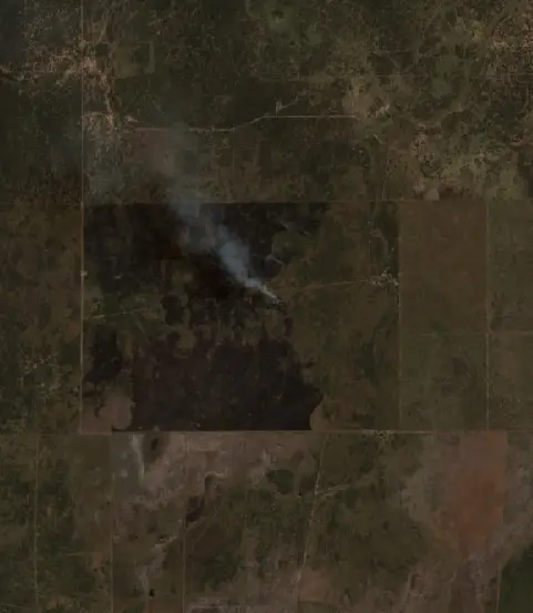 After — Pedanía Candelaria Sur (Sentinel-2, 2026-09-22)