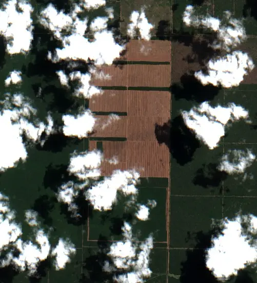 After — Los Frentones (Sentinel-2, 2026-10-15)