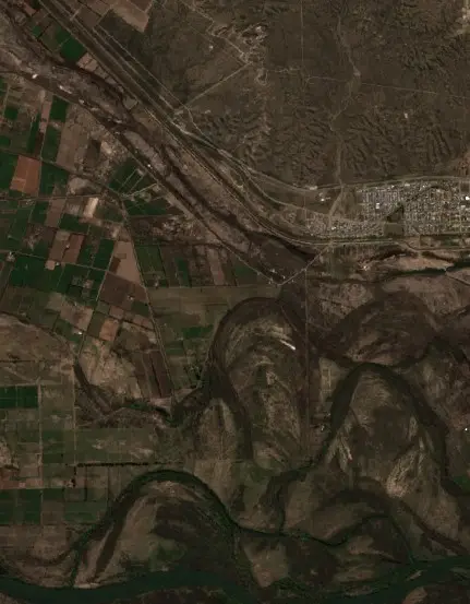 After — Municipio de Chimpay (Sentinel-2, 2026-09-20)