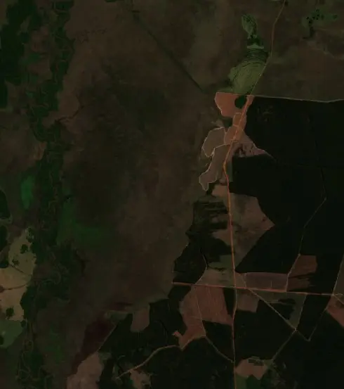 After — Municipio de Santo Tomé (Sentinel-2, 2026-09-14)