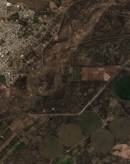 Después — Municipio de 25 de Mayo (Sentinel-2, 2026-09-08)