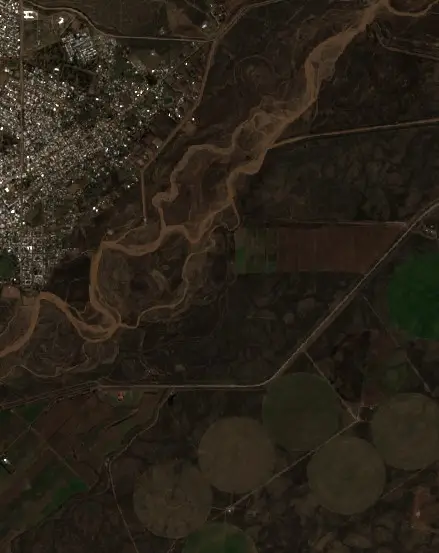 Antes — Municipio de 25 de Mayo (Sentinel-2, 2026-08-06)