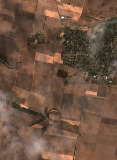 After — Оряхово (Sentinel-2, 2026-09-29)