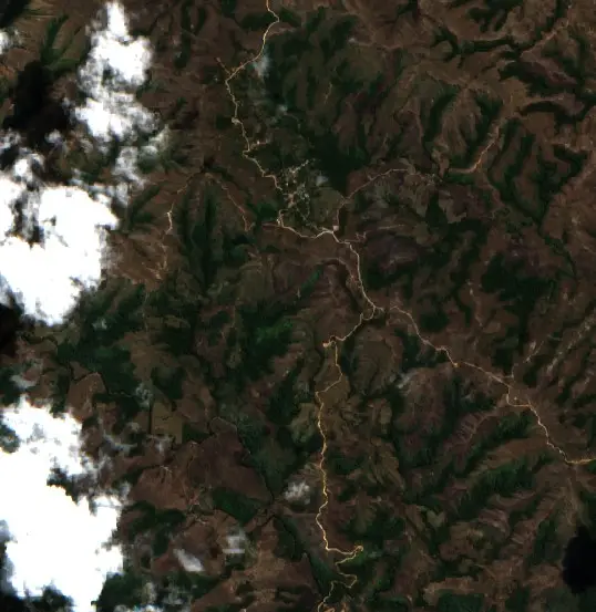 Antes — Municipio Apolo (Sentinel-2, 2026-08-28)