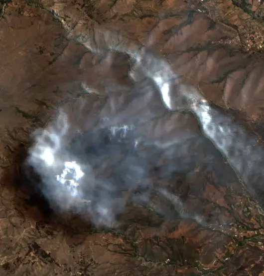 After — Pocona (Sentinel-2, 2026-10-06)