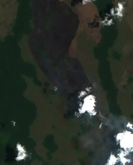 Después — Municipio Exaltación (Sentinel-2, 2026-10-14)