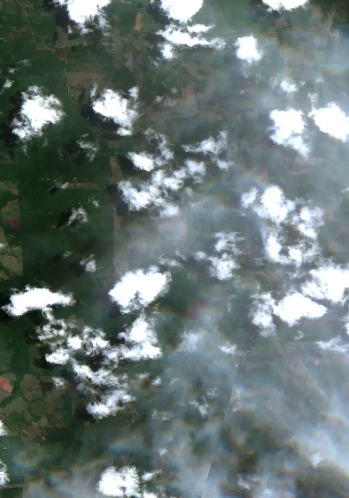 Después — Municipio Ascención de Guarayos (Sentinel-2, 2026-10-23)
