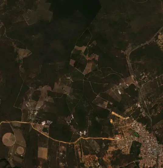 Antes — Cândido Sales (Sentinel-2, 2026-08-22)