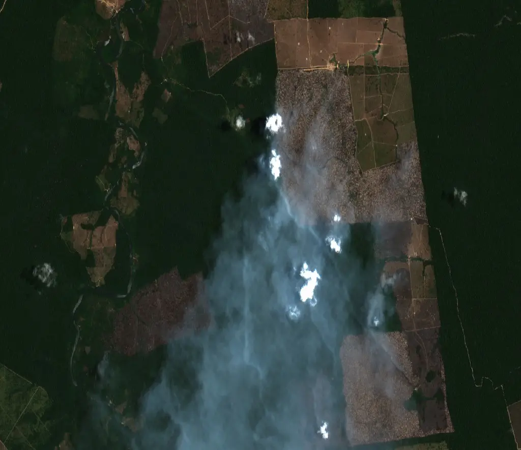 After — Portel (Sentinel-2, 2026-09-14)