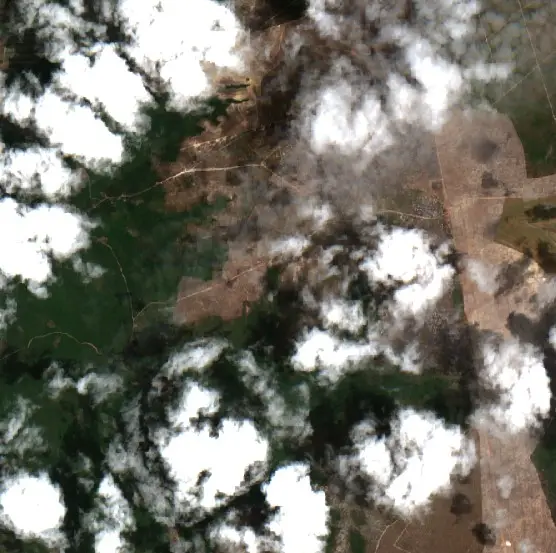 After — Urbano Santos (Sentinel-2, 2026-10-15)