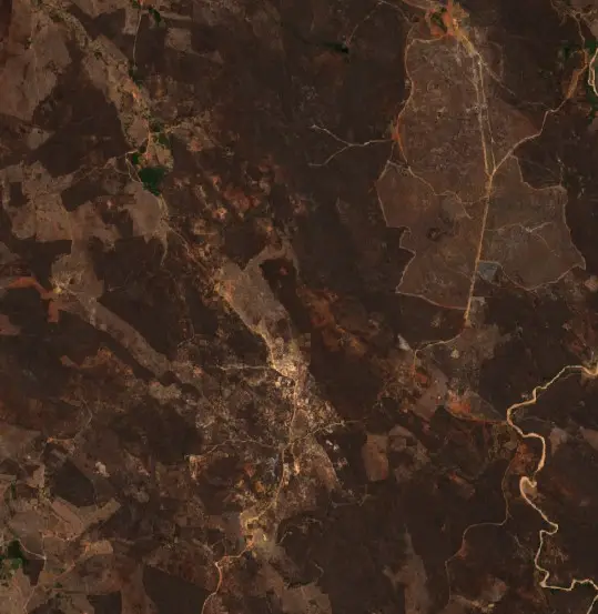 After — Anagé (Sentinel-2, 2026-10-01)