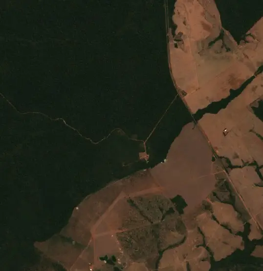 After — Conquista d'Oeste (Sentinel-2, 2026-09-02)