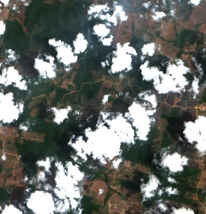 After — Pacajá (Sentinel-2, 2026-10-14)