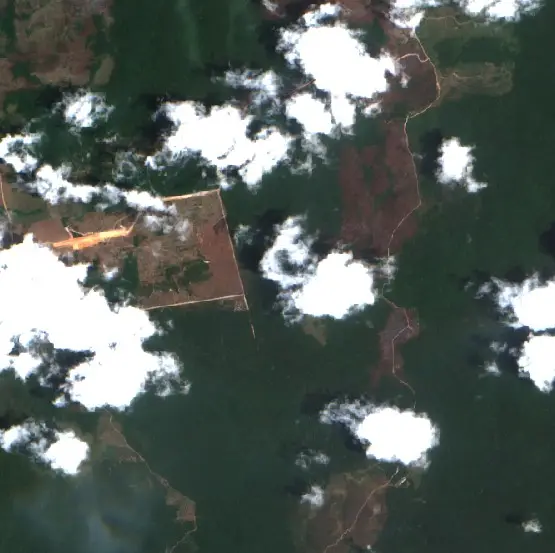 After — Rurópolis (Sentinel-2, 2026-10-22)