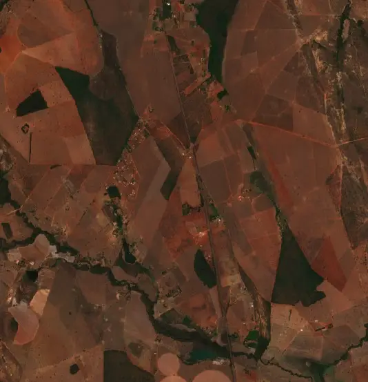 Before — Unaí (Sentinel-2, 2026-08-31)