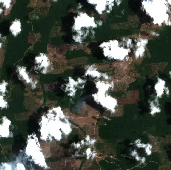 After — Portel (Sentinel-2, 2026-09-29)