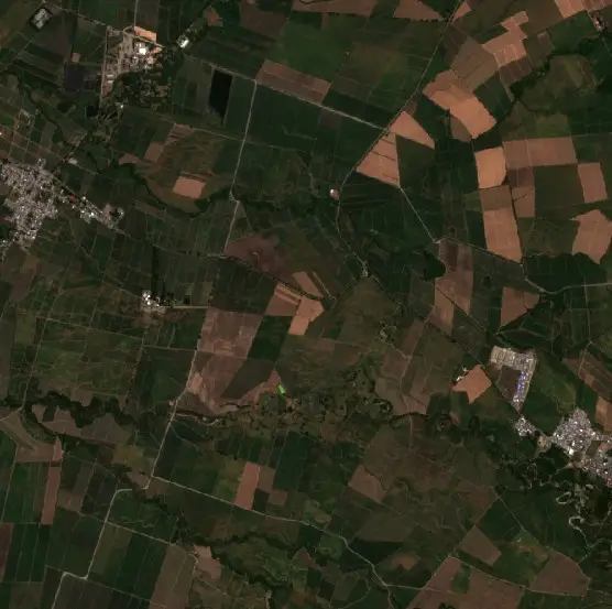 Antes — San Antonio de los Caballeros (Sentinel-2, 2026-08-10)