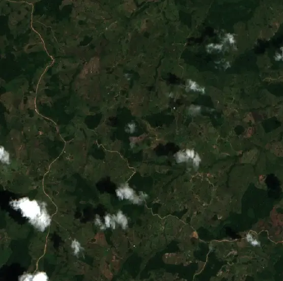 After — Cartagena del Chairá (Sentinel-2, 2026-10-09)