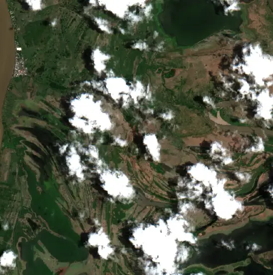 Antes — Santa Cruz de Mompox (Sentinel-2, 2026-09-04)