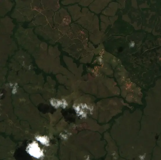 Antes — Puerto Gaitán (Sentinel-2, 2026-08-12)