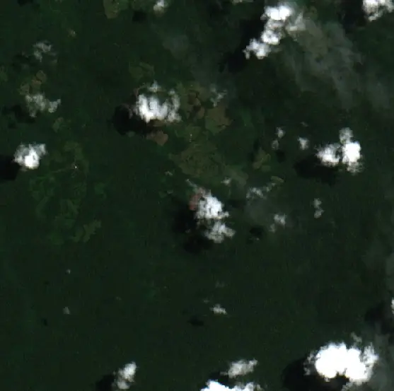 Before — Puerto Guzmán (Sentinel-2, 2026-08-27)