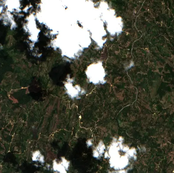 Después — Cajibío (Sentinel-2, 2026-09-09)