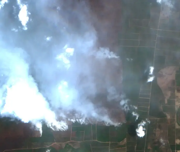After — Gelumbang (Sentinel-2, 2026-10-08)