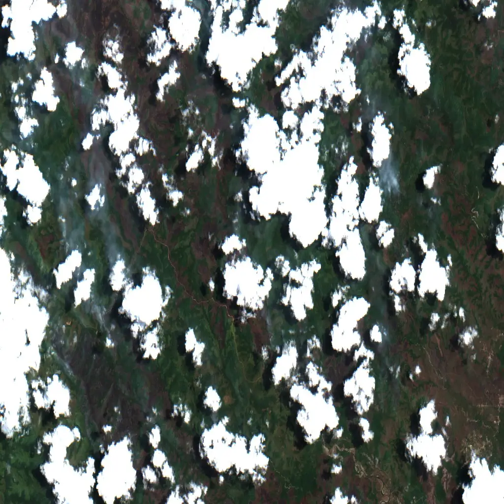 After — Buru (Sentinel-2, 2026-09-16)