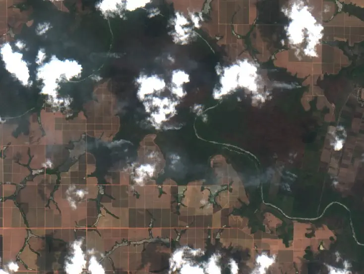 After — Lampung Tengah (Sentinel-2, 2026-10-13)
