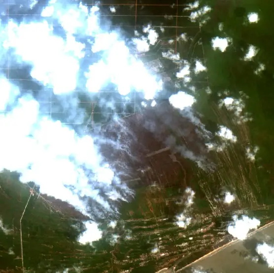 After — Kuala Pembuang (Sentinel-2, 2026-10-21)