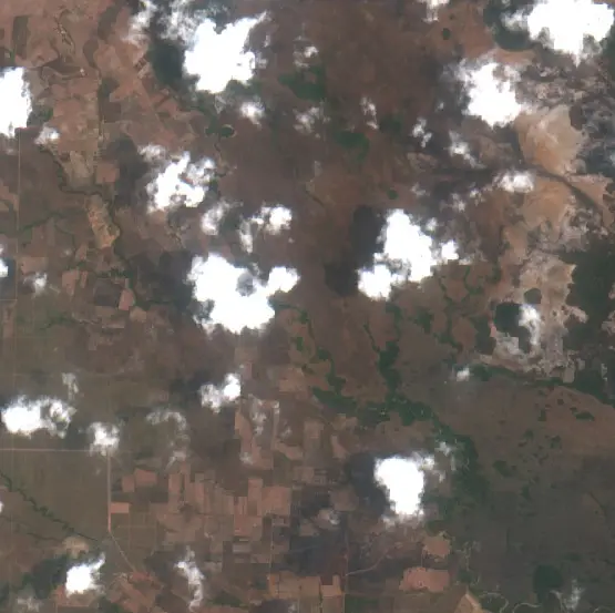 After — Bombana (Sentinel-2, 2026-10-09)