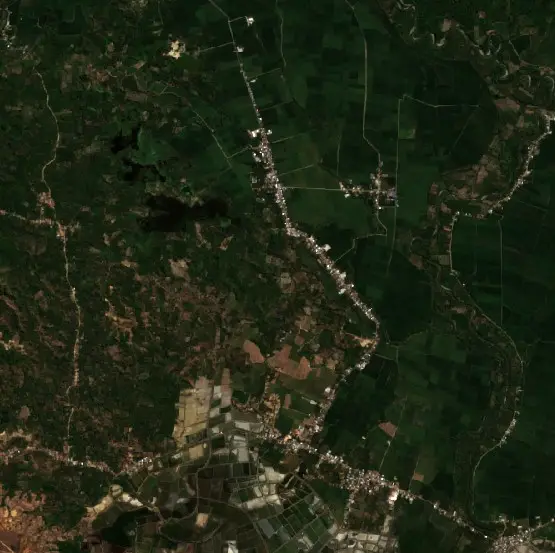 Before — Bombana (Sentinel-2, 2026-08-08)
