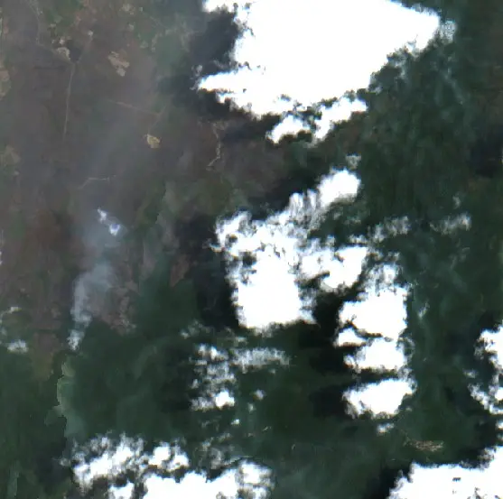After — Halmahera Timur (Sentinel-2, 2026-09-16)