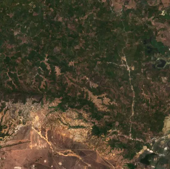 After — Bombana (Sentinel-2, 2026-10-09)