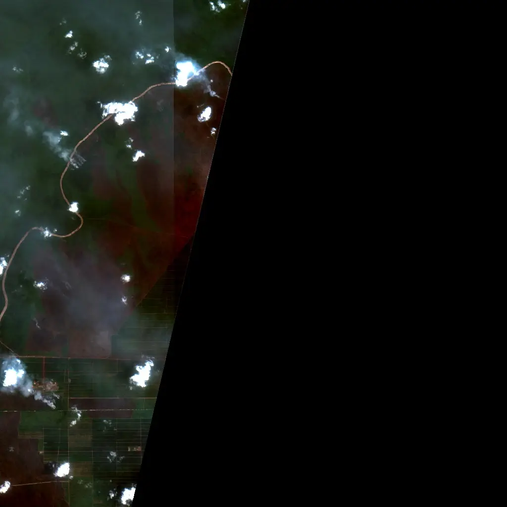 After — Pulang Pisau (Sentinel-2, 2026-10-04)