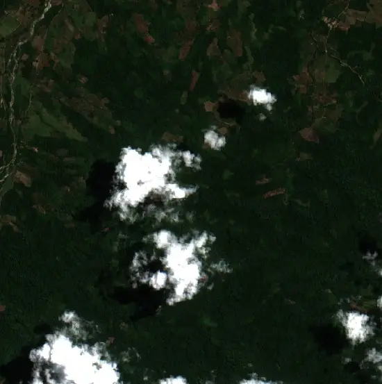 Antes — Cholón (Sentinel-2, 2026-08-27)