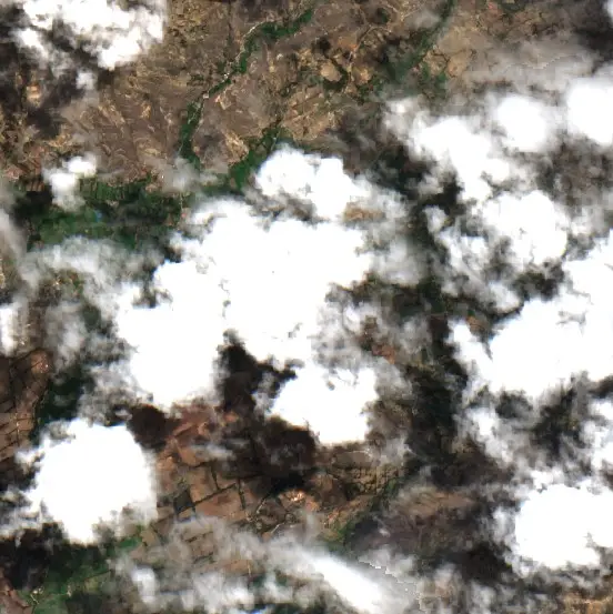 After — Encañada (Sentinel-2, 2026-09-09)