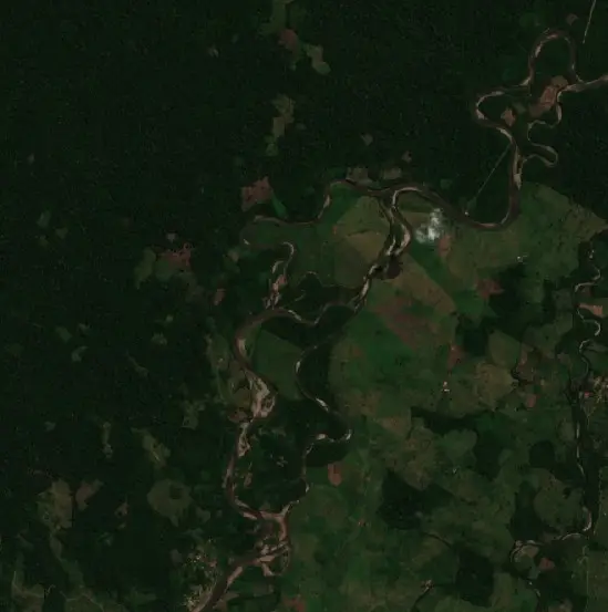 Before — Codo del Pozuzo (Sentinel-2, 2026-08-14)