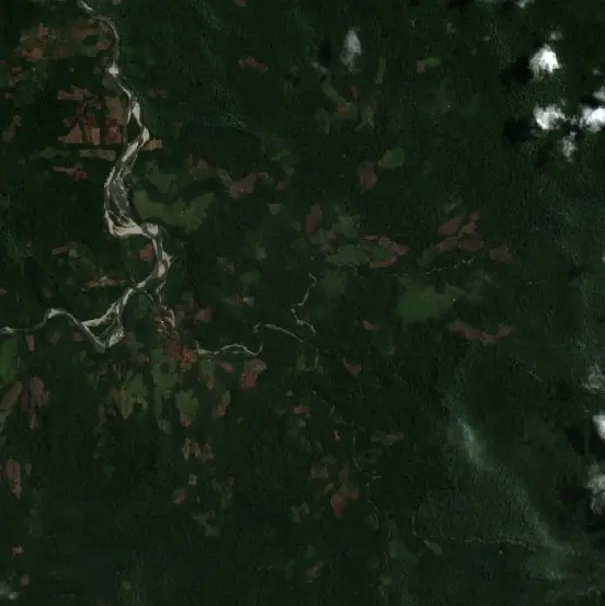 After — Huicungo (Sentinel-2, 2026-09-09)