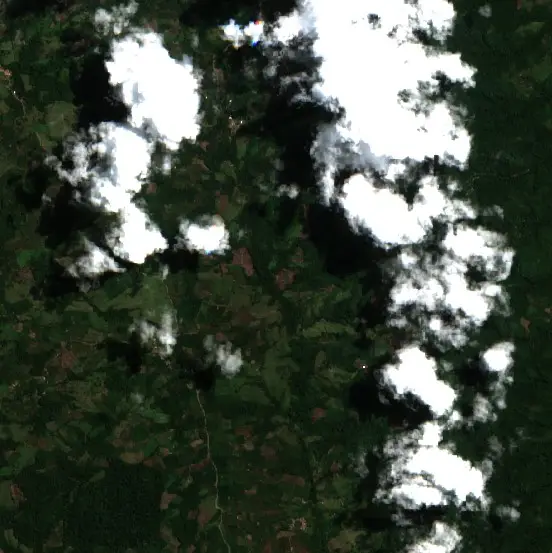 Antes — Piscoyacu (Sentinel-2, 2026-08-27)