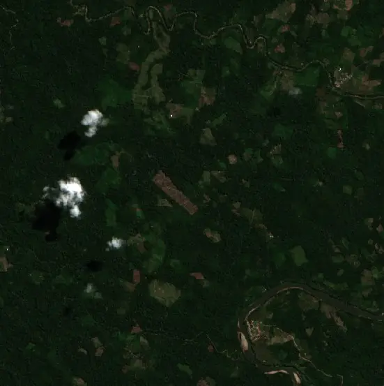 Before — Curimaná (Sentinel-2, 2026-08-14)