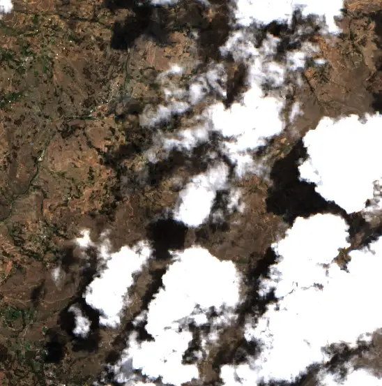 After — Choras (Sentinel-2, 2026-09-11)