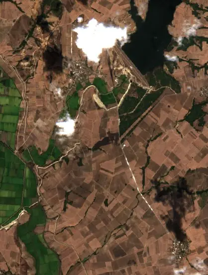 After — Uzunköprü (Sentinel-2, 2026-10-03)