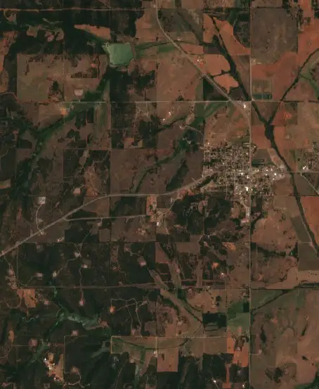 Before — Caddo (Sentinel-2, 2026-08-09)