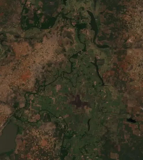 After — uMhlabuyalingana Local Municipality (Sentinel-2, 2026-10-16)